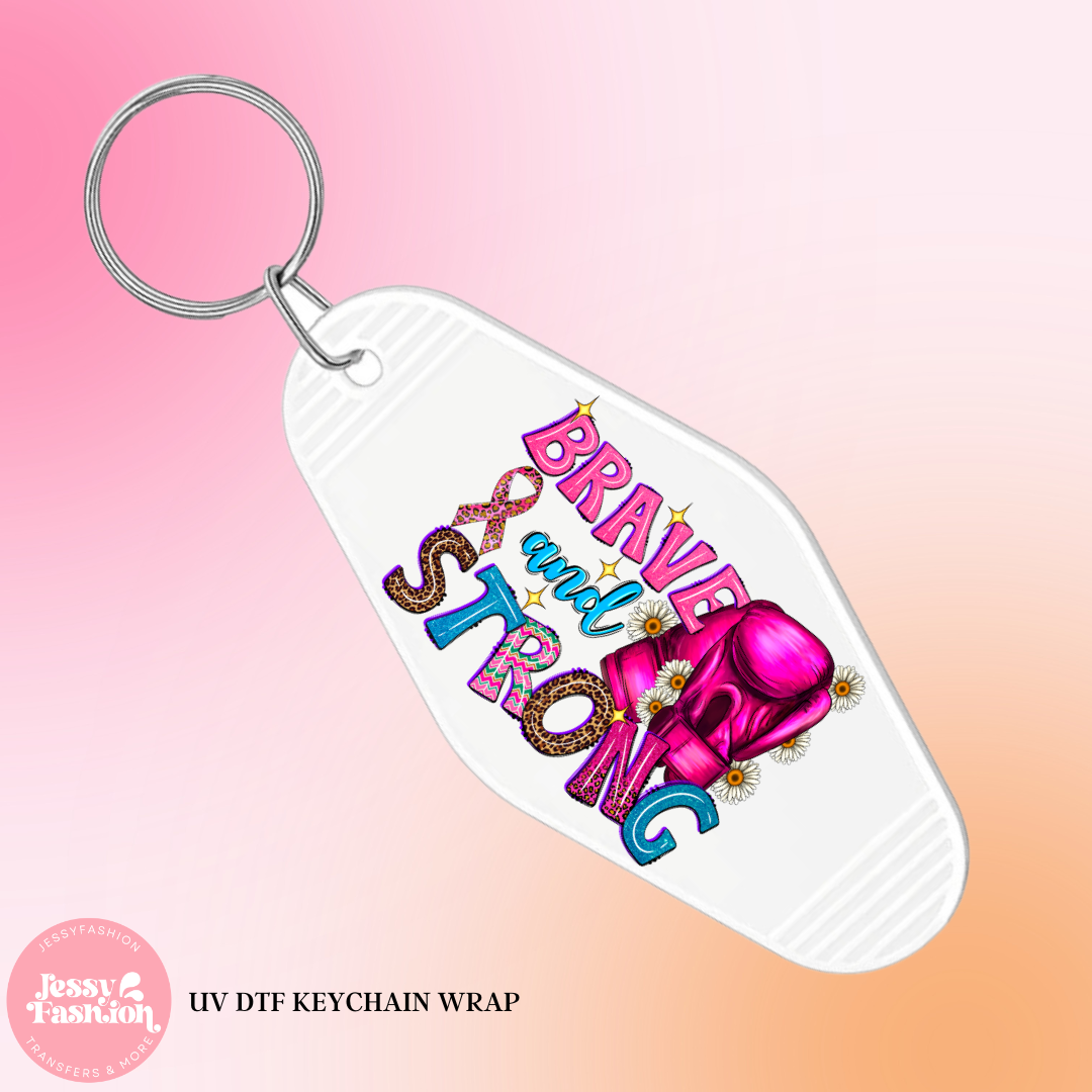 Brave and Strong Keychain Decal