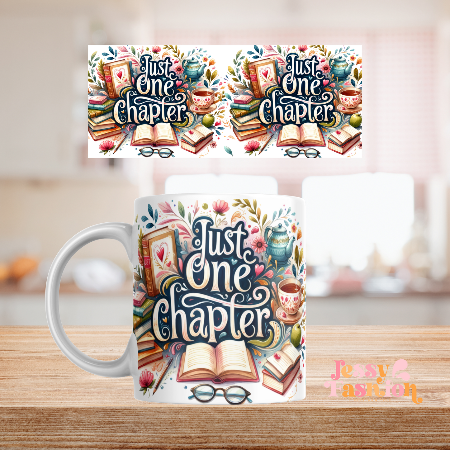 Just one more chapter mug 11oz Sublimation transfer