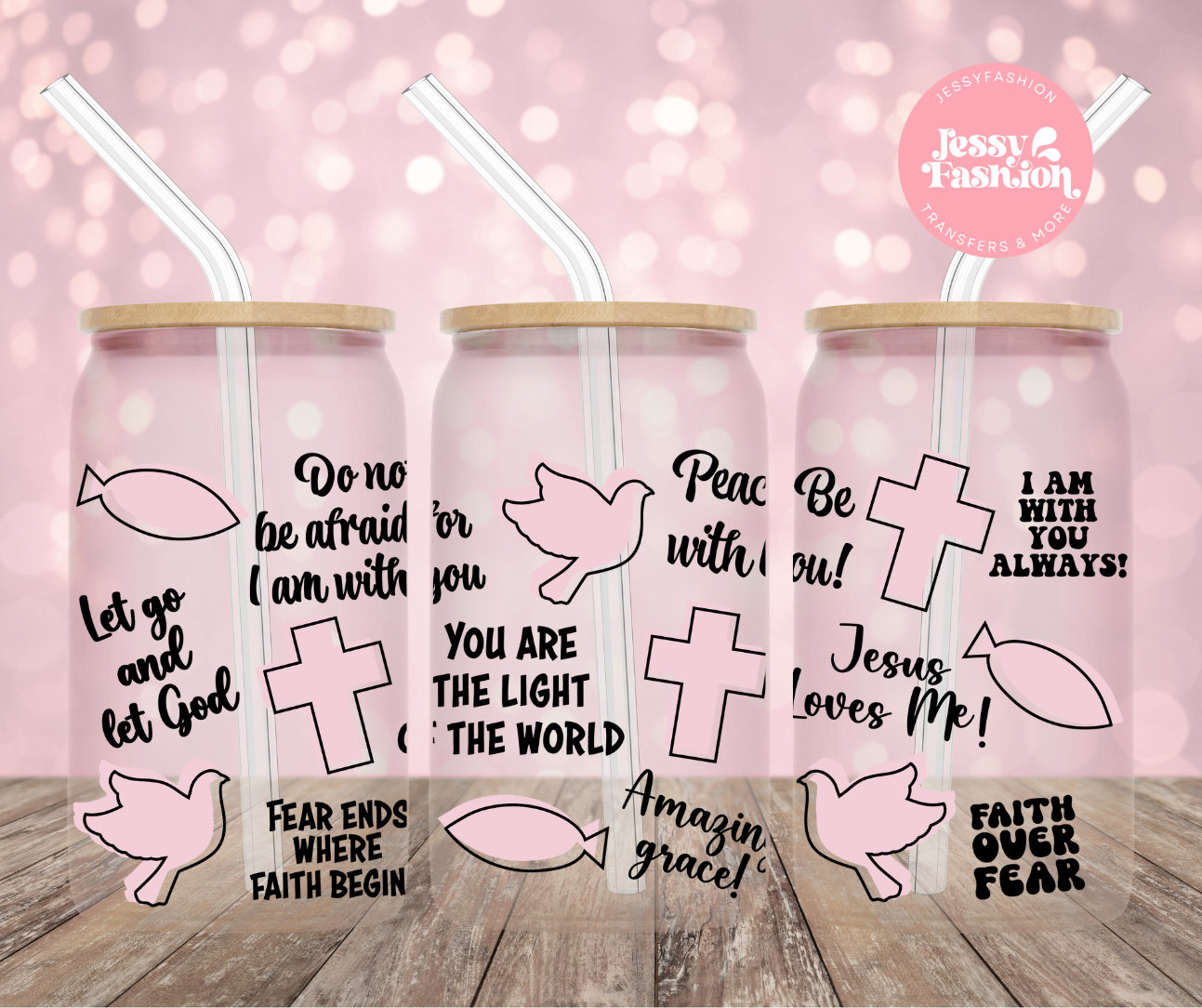 Faith Affirmations UV DTF CUP WRAP