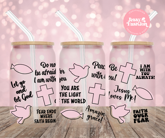 Faith Affirmations UV DTF CUP WRAP