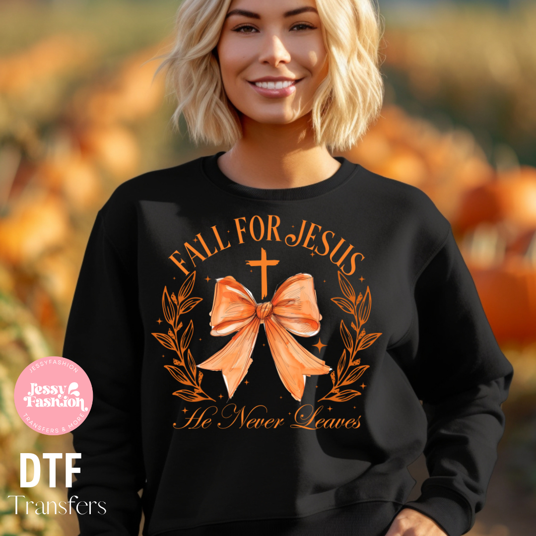 Fall for Jesus DTF Shirt Transfer