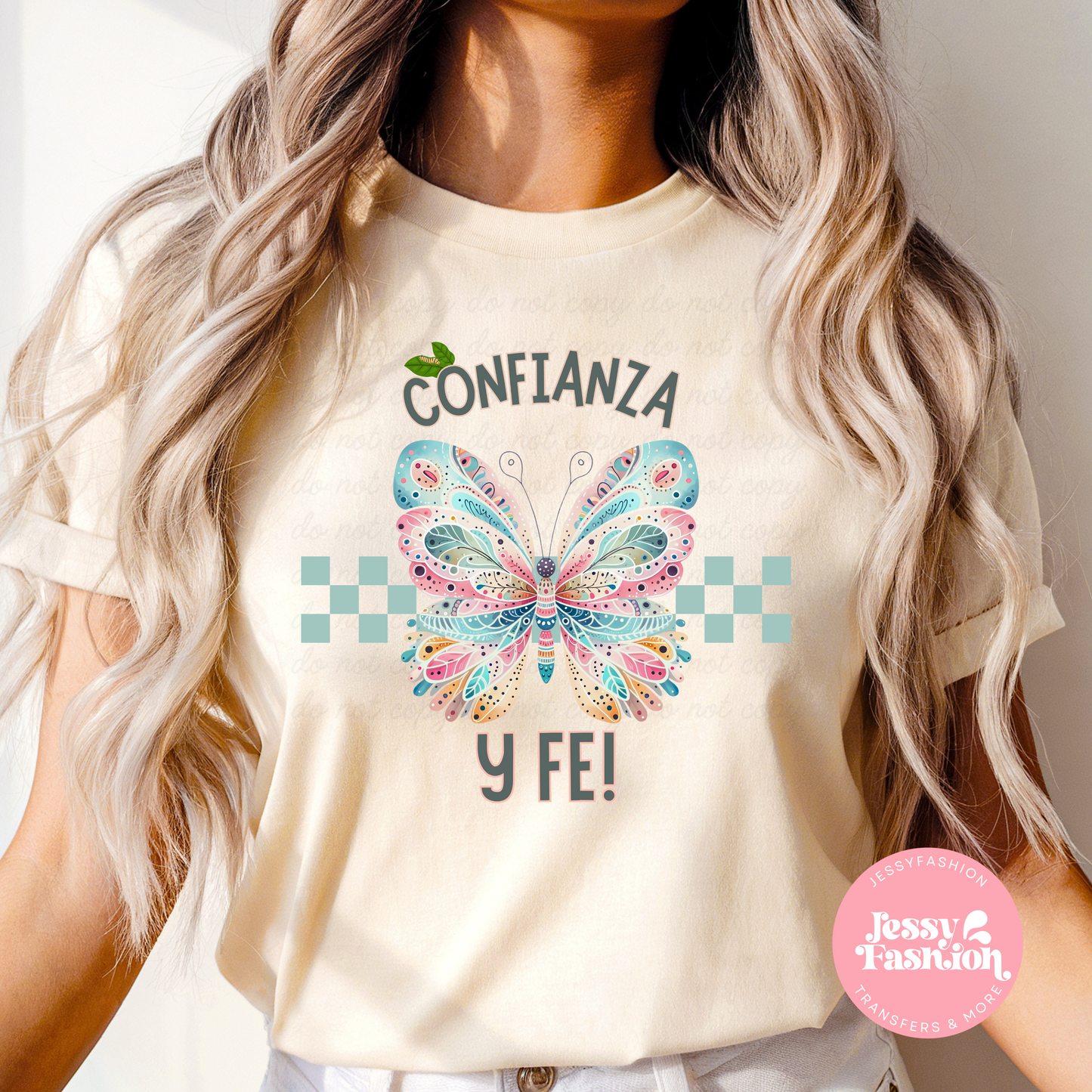 Confianza y Fe! DTF Shirt Transfer