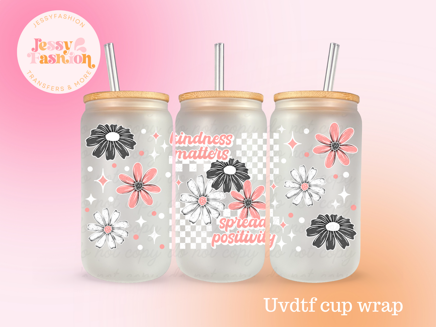 Spread Posivity UV DTF CUP WRAP