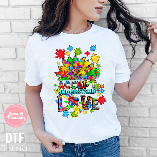 Accept understand love DTF Shirt Transfer