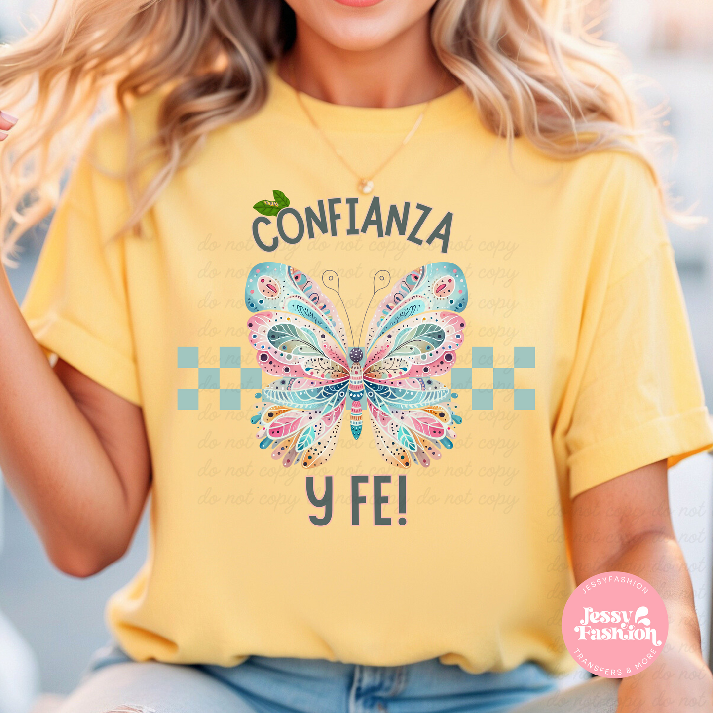 Confianza y Fe! DTF Shirt Transfer