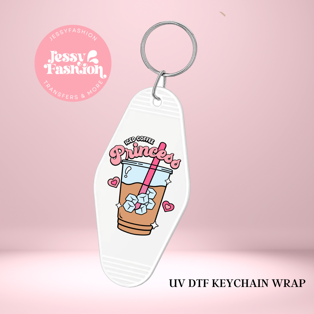 Iced Coffee Princess Keychain Decal