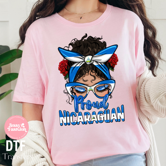 Proud Nicaraguan DTF Shirt Transfer