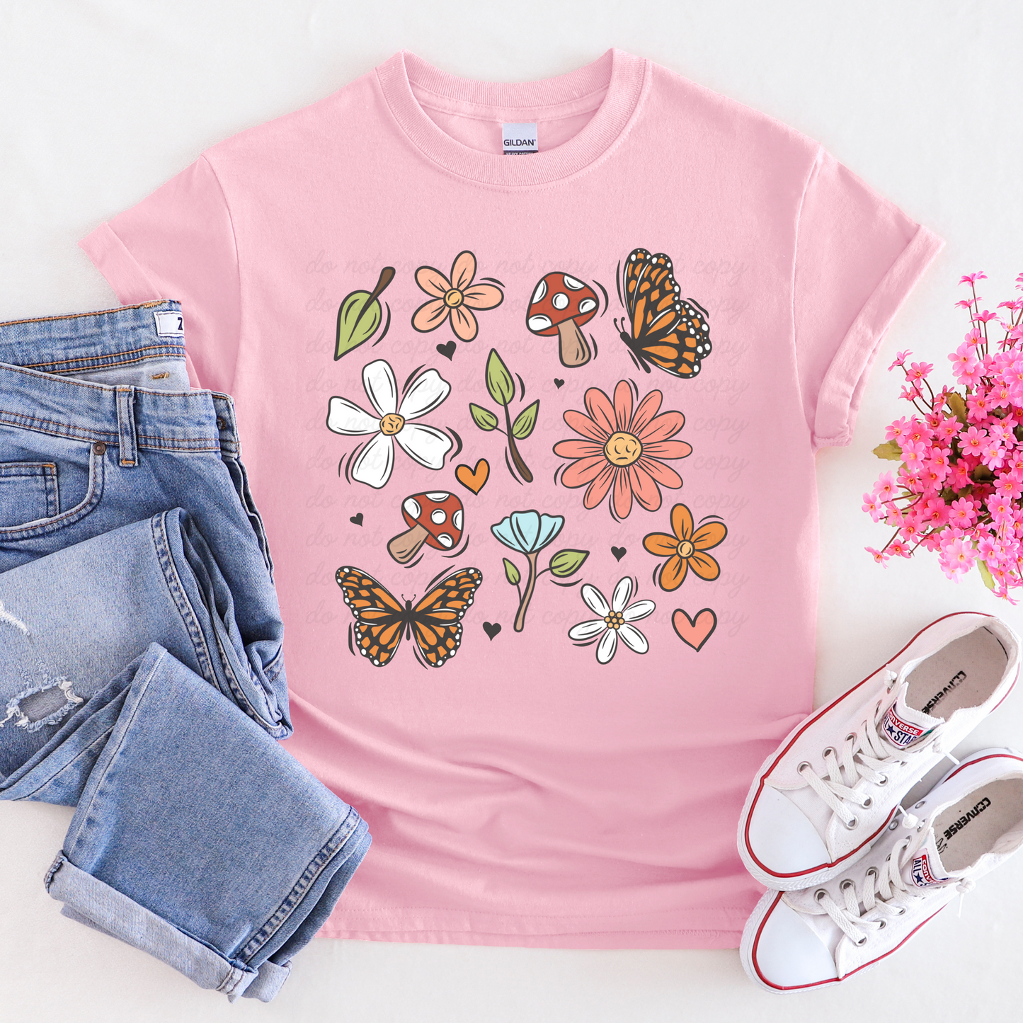 Spring Flowers DTF Shirt Transfer