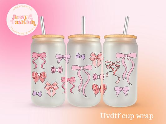 Pretty  Bows UV DTF CUP WRAP