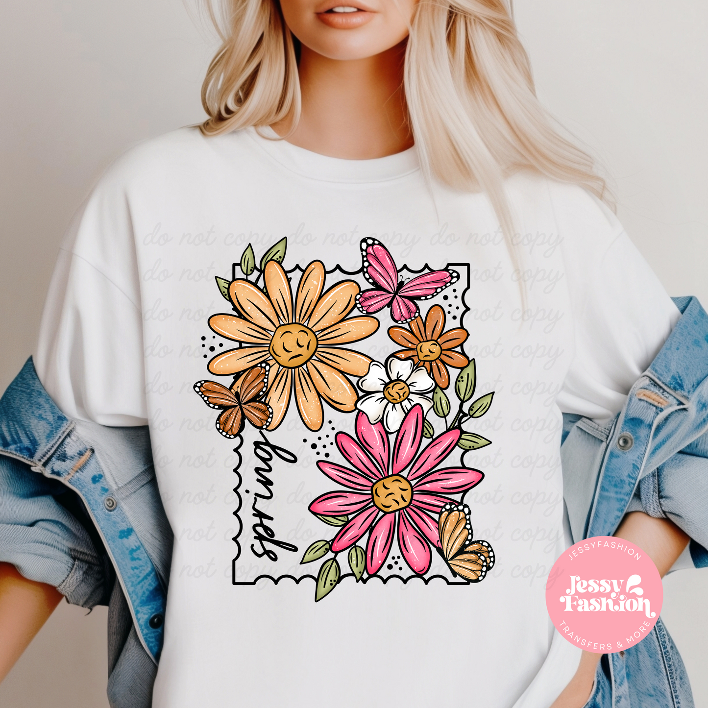 Spring Beautiful Flowers DTF Shirt Transfer