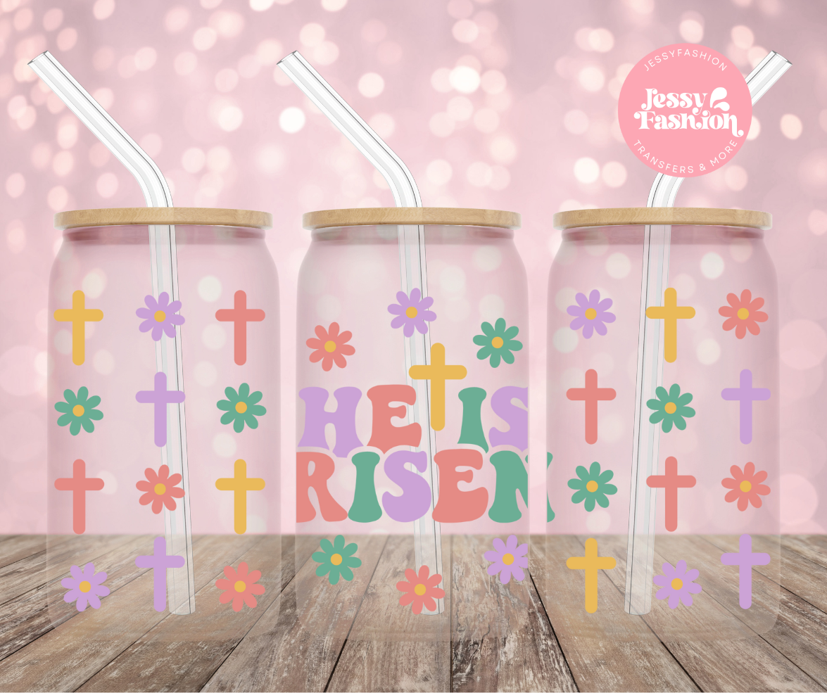 He is Risen UV DTF CUP WRAP