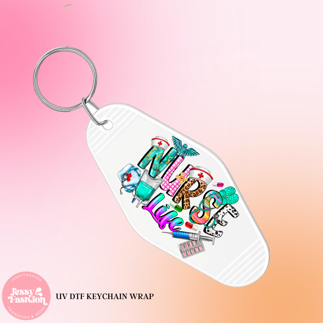 Nurse Life Keychain Decal