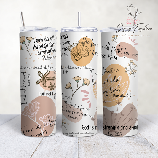 Bible affirmations boho Tumbler