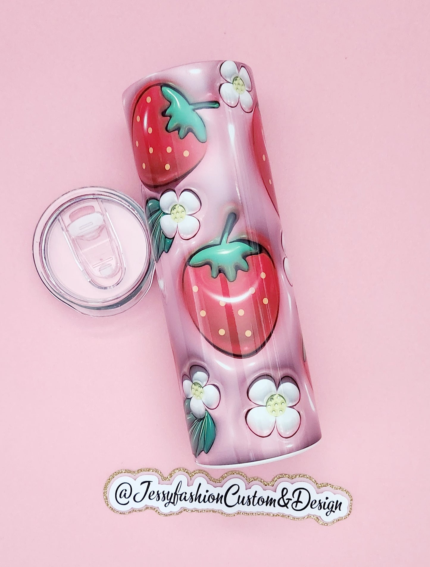 Inflated Strawberries Tumbler