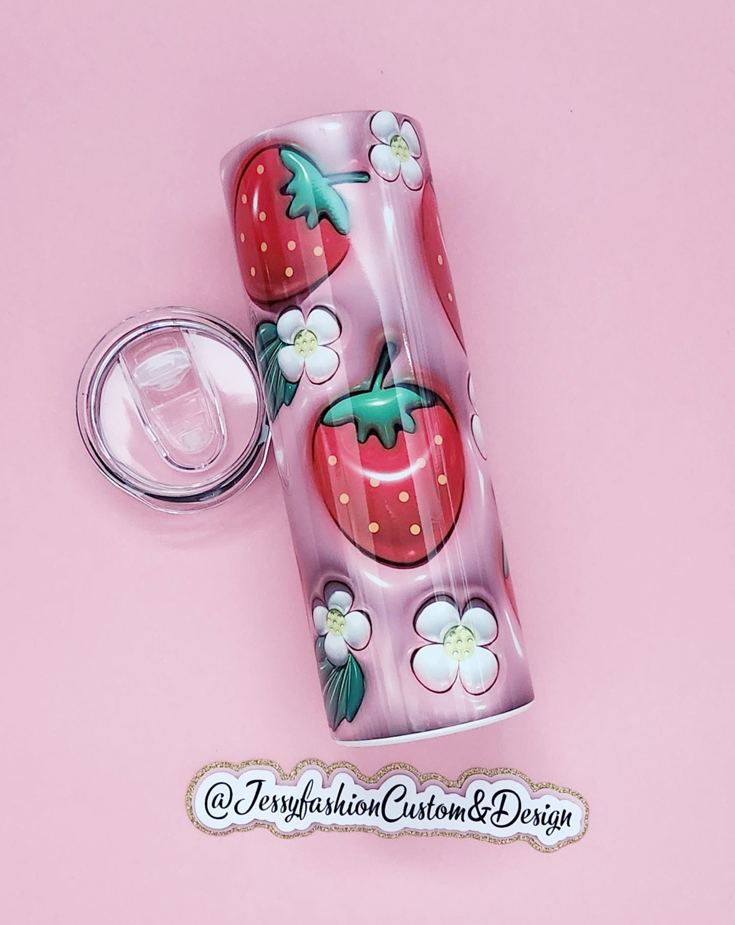 Inflated Strawberries Tumbler