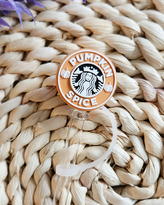 Pumpkin Spice Straw Cover