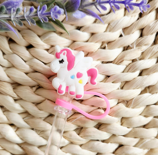 Unicorn Straw Cover