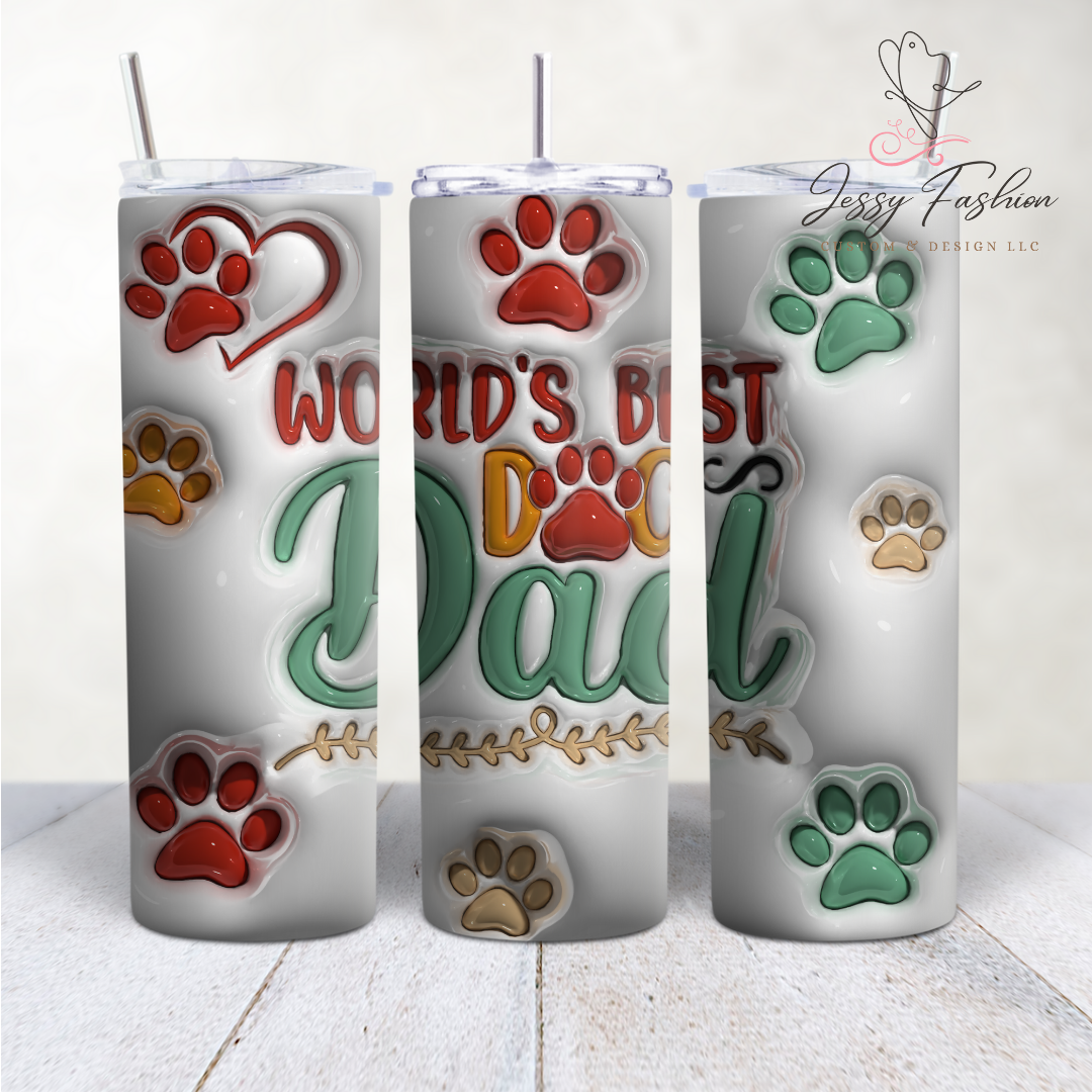 World Best Dog Dad sublimation transfer