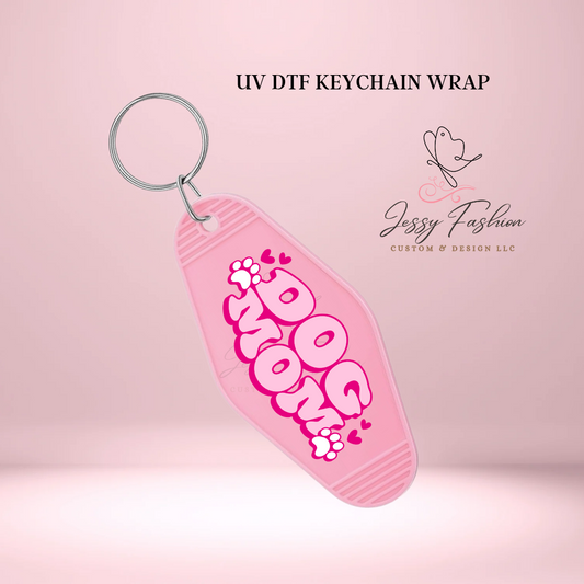 Dog Mom Keychain Decal