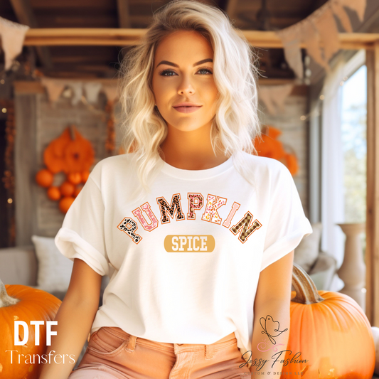 Pumpkin Spice DTF Shirt transfer