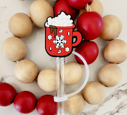 Hot Chocolate mug Straw Cover