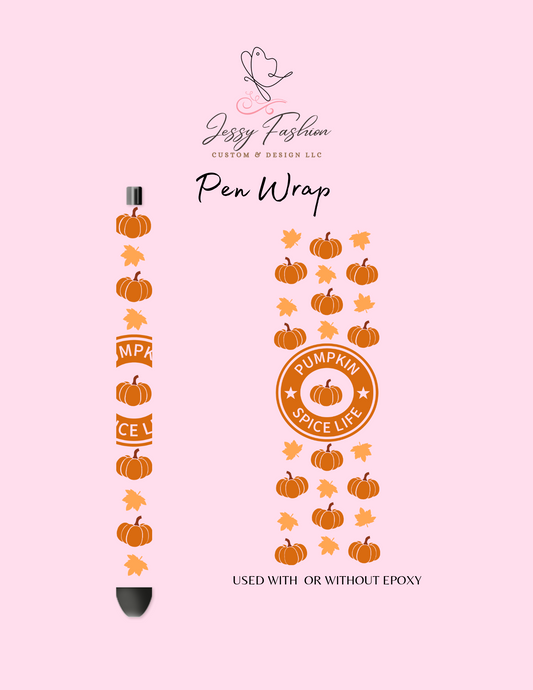 Pumpkin Spice Life UV DTF PEN WRAP