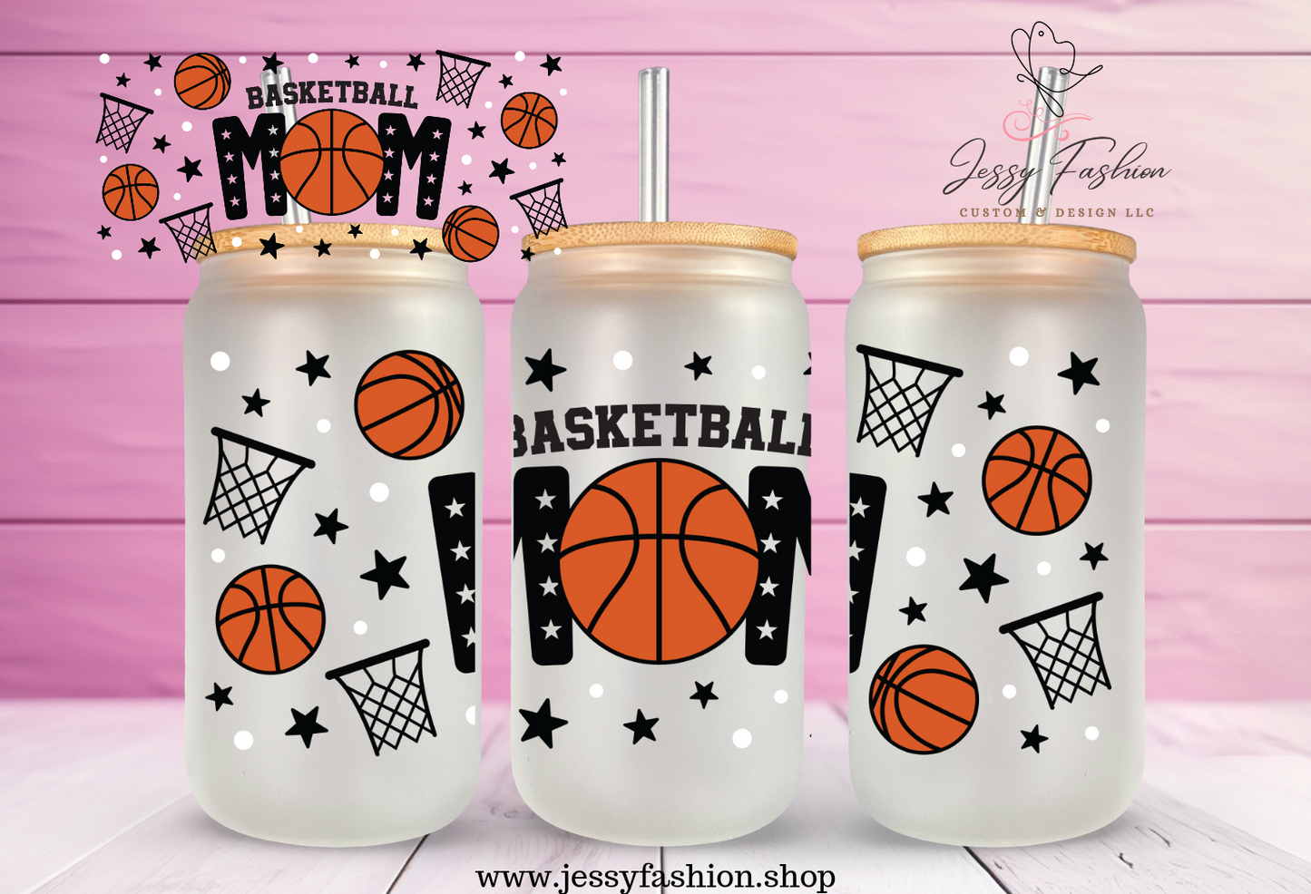 Basketball Mom UV DTF WRAP