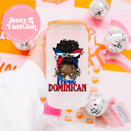 Proud Dominican UV DTF Decal