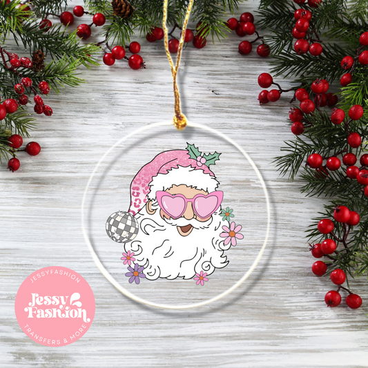 Cool Santa Ornament Decal