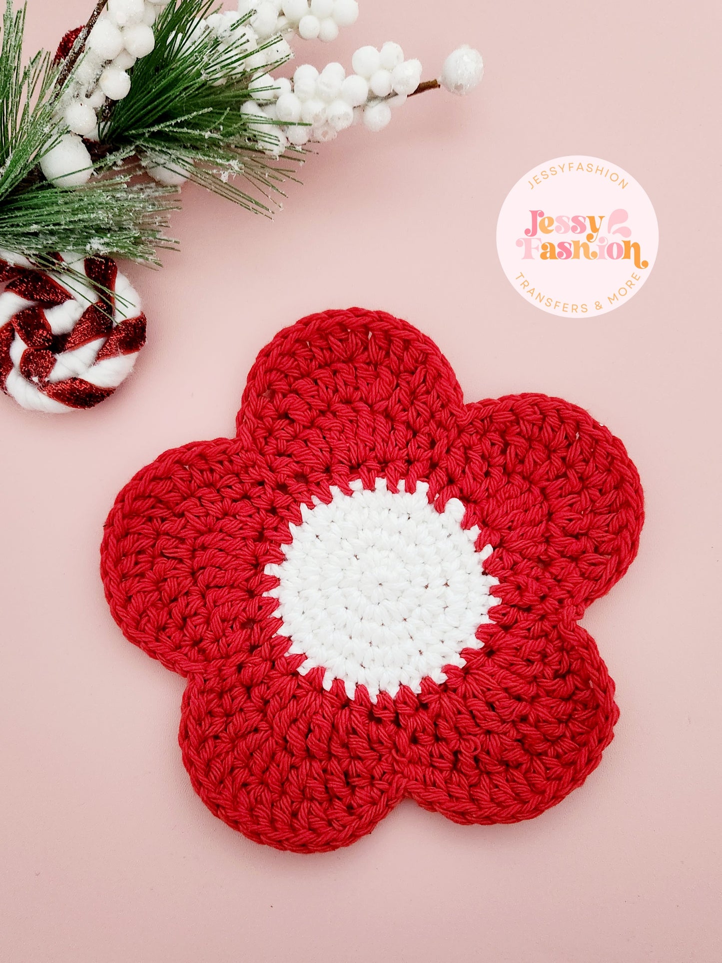 Crochet Flower Coaster