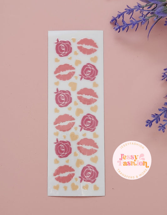 Pink lips and Roses PEN WRAP