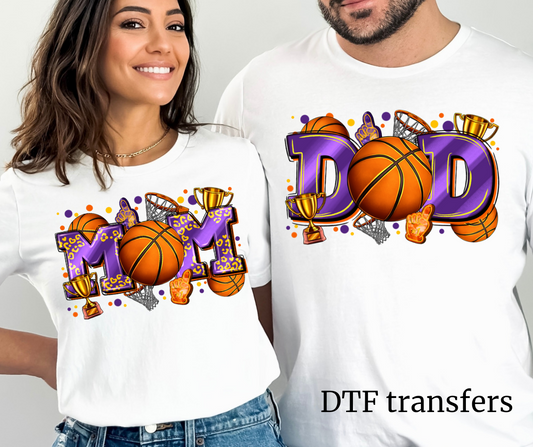 Basketball Mom or Dad DTF transfer