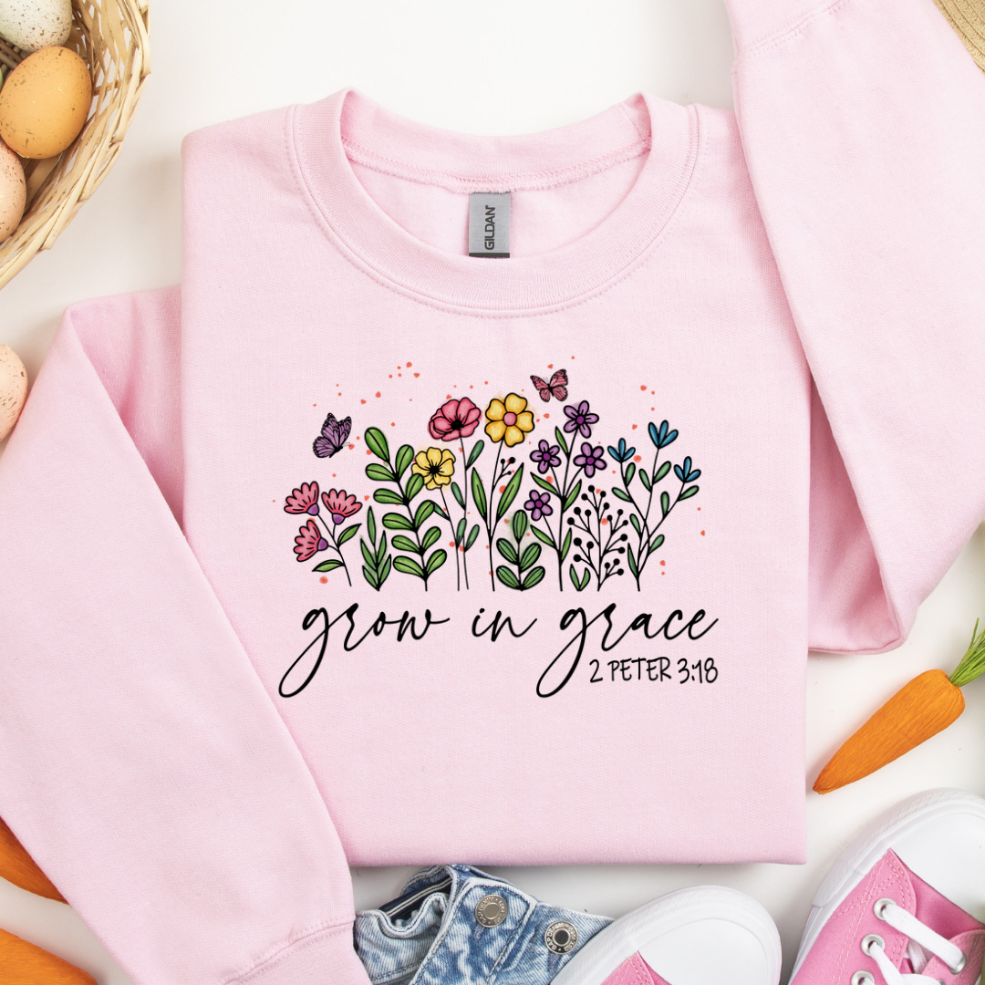 Grow in grace DTF transfer