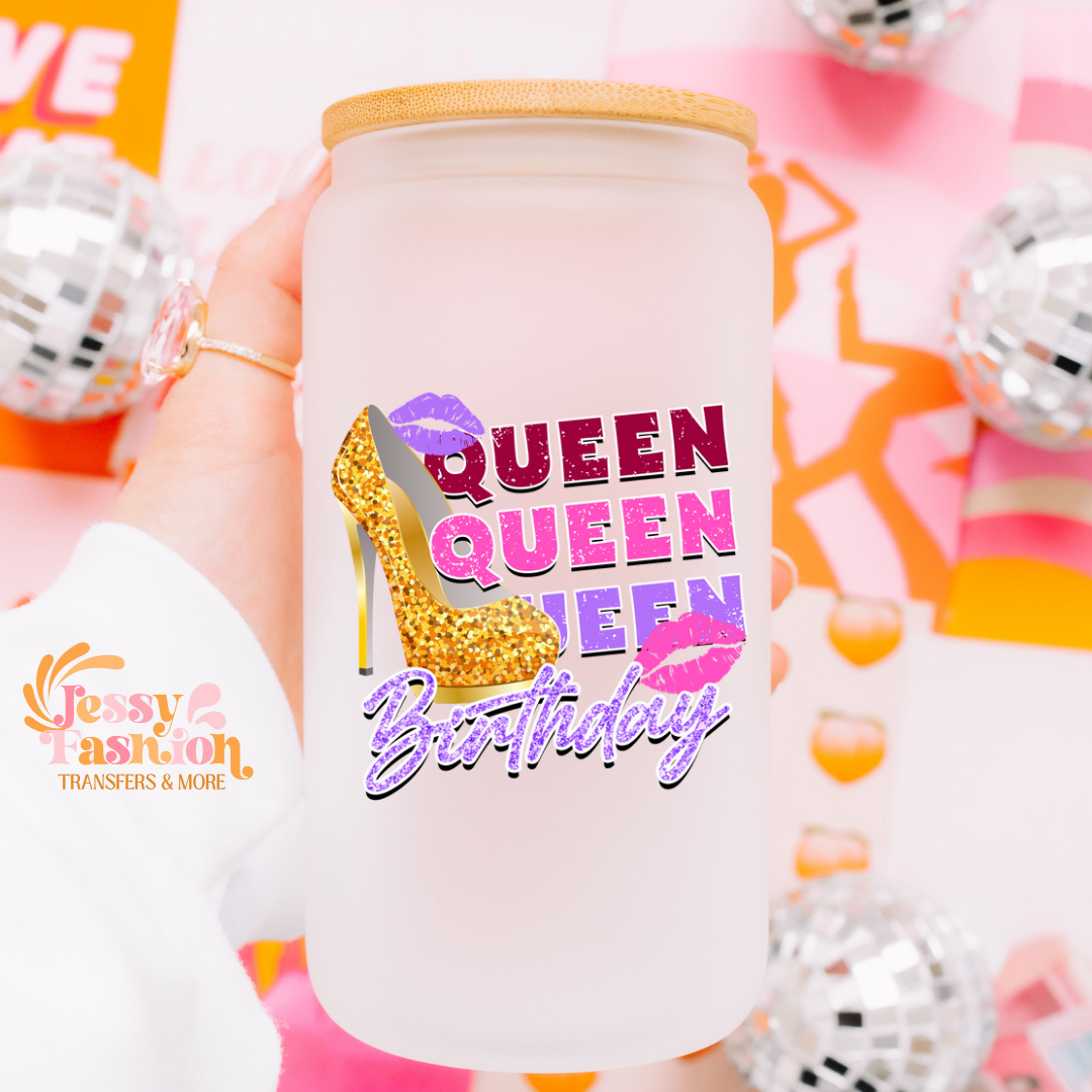 Queen Birthday UV DTF Decal