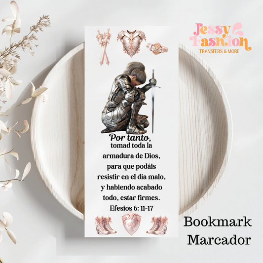 Mujer de la armadura uvdtf for 2"x 5.5" Bookmarks