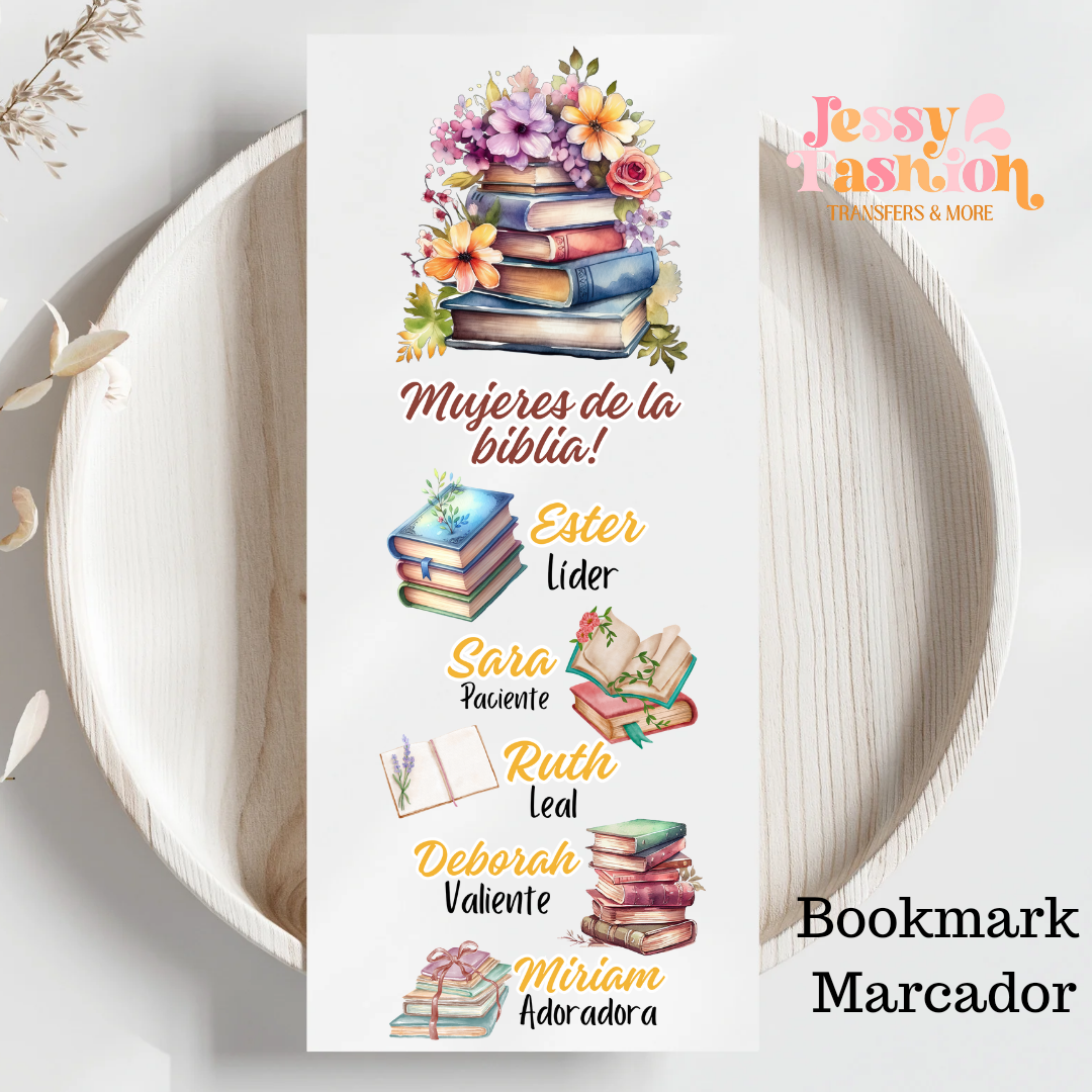 Mujeres de la Biblia uvdtf for 2"x 5.5" Bookmarks