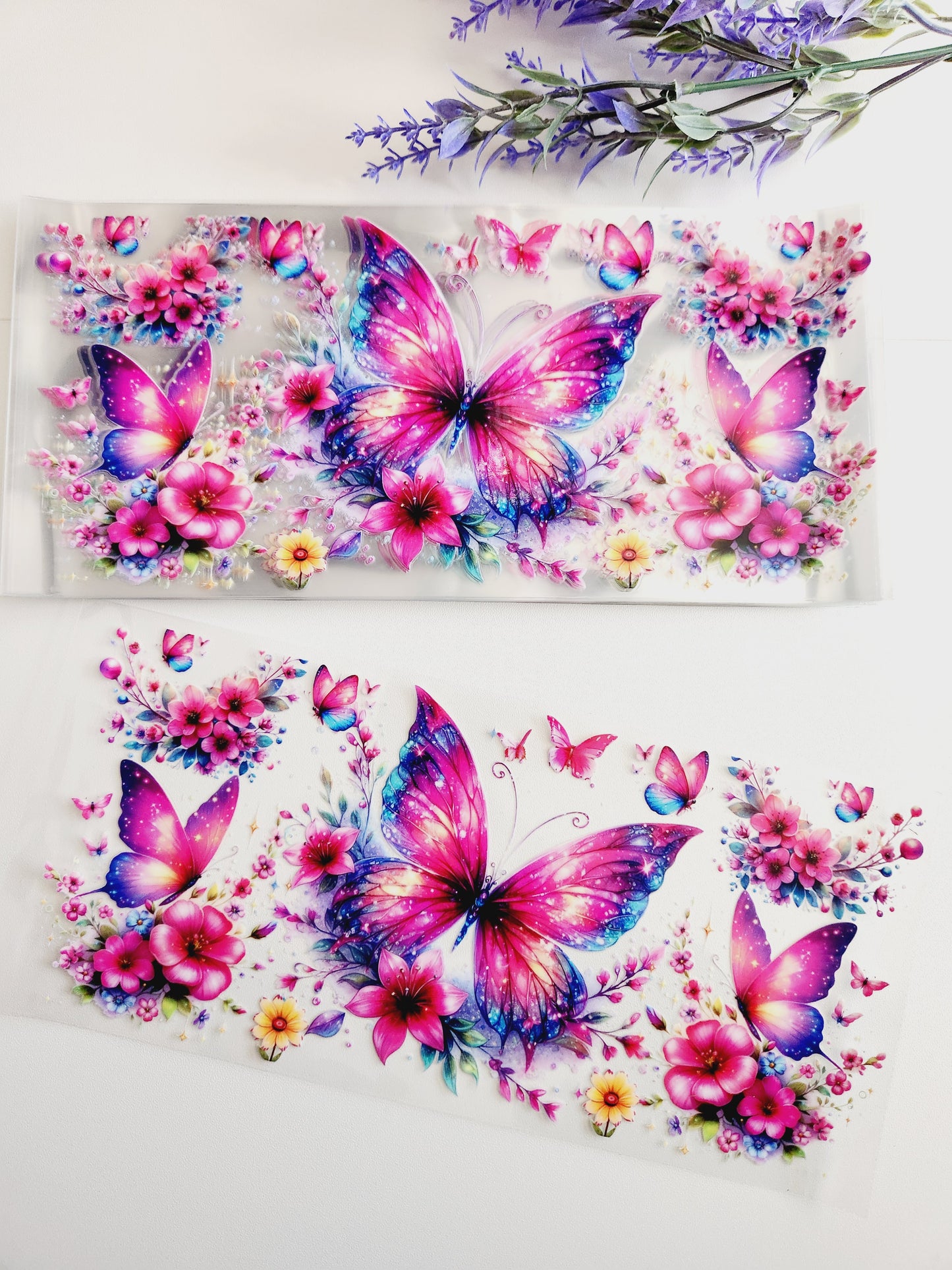 Beautiful butterflies UV DTF WRAP