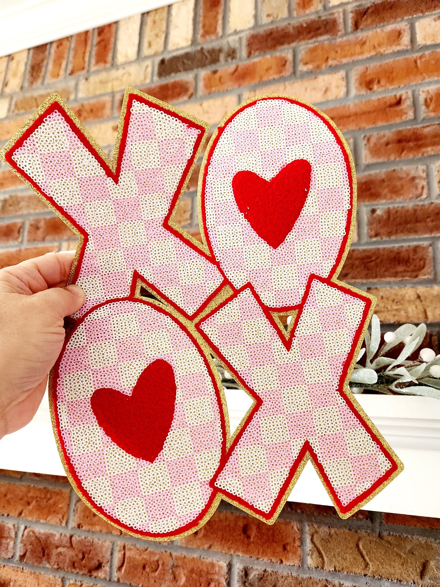 Xoxo hearts Shirt patch