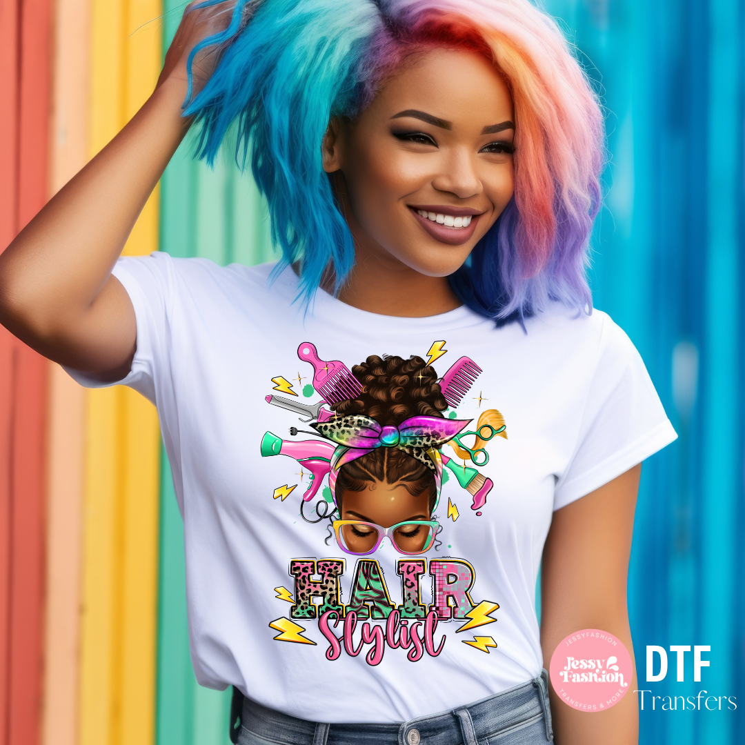 Hair Stylist DTF Shirt Transfer