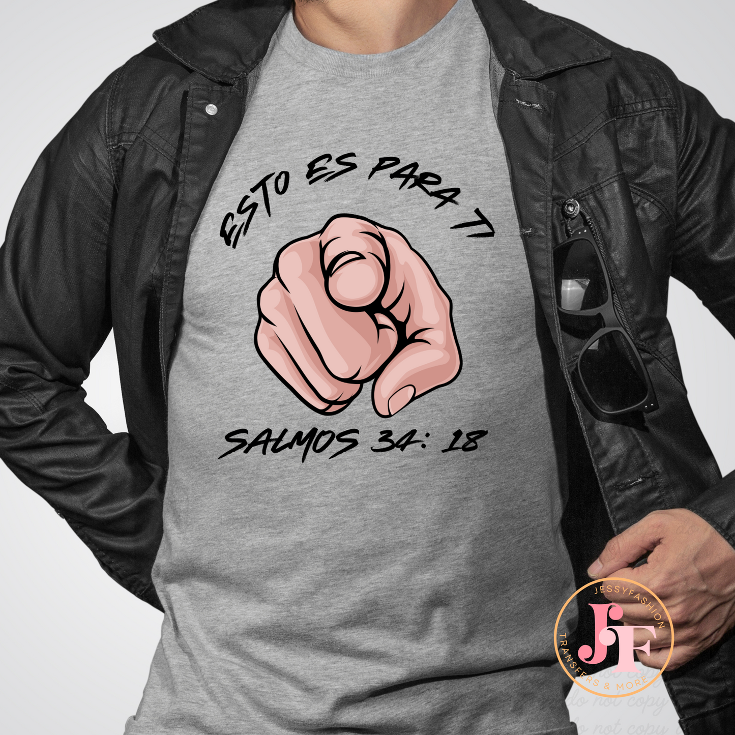 Esto es para ti! Salmos 34:18 DTF Shirt Transfer