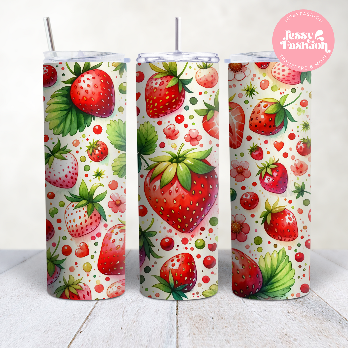 Strawberries Sublimation Transfer