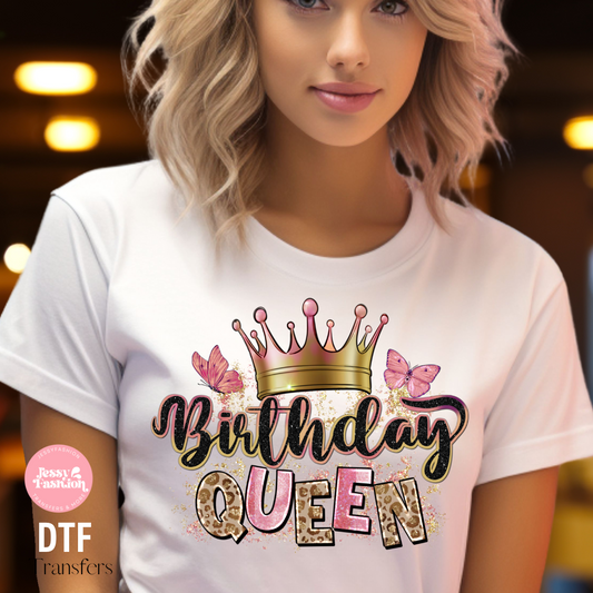 Birthday queen DTF Shirt Transfer