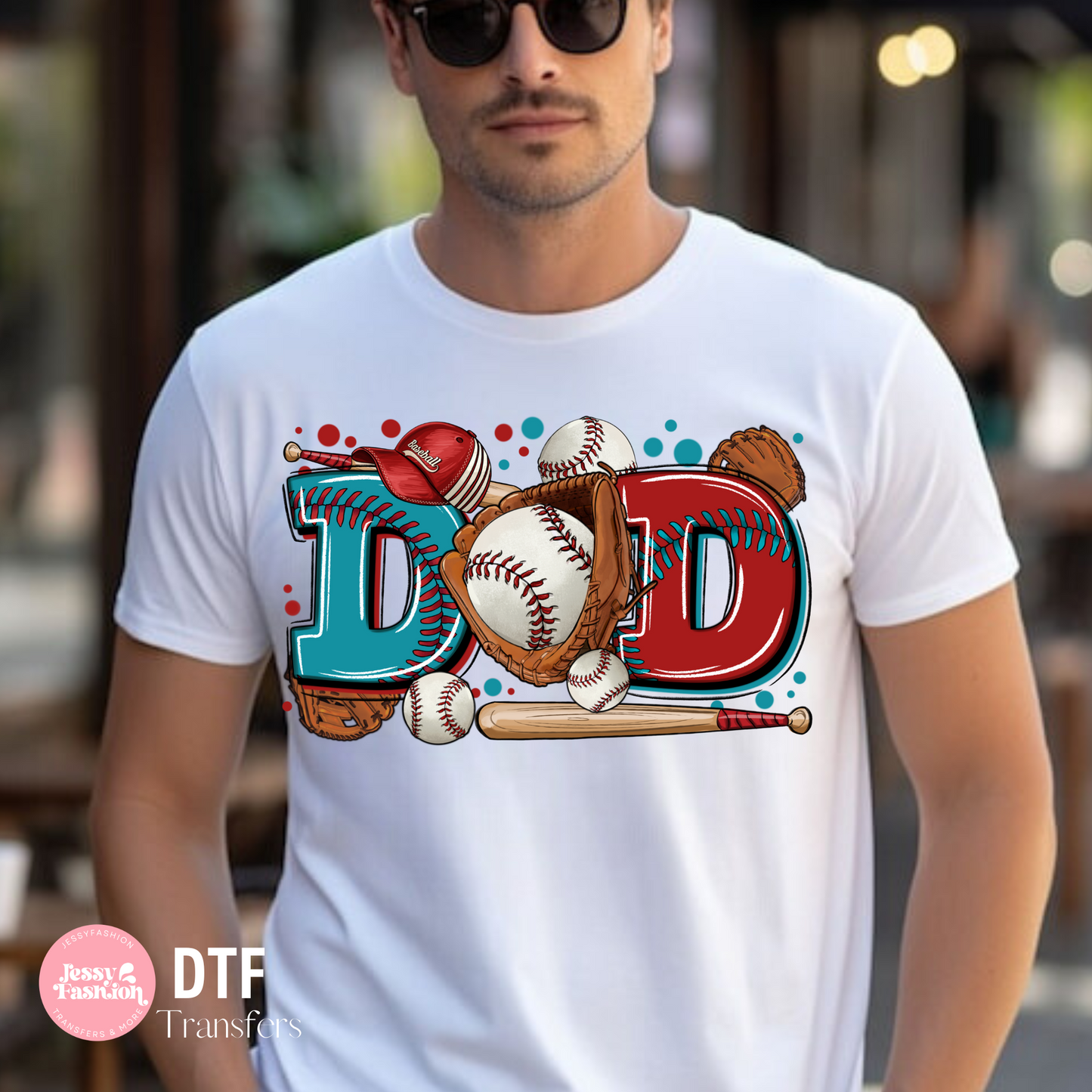 DAD BASEBALL TEAM DTF Shirt Transfer