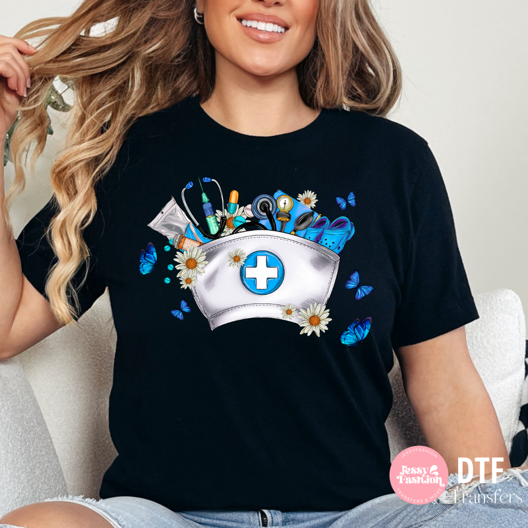 Nurse Hat DTF Shirt Transfer