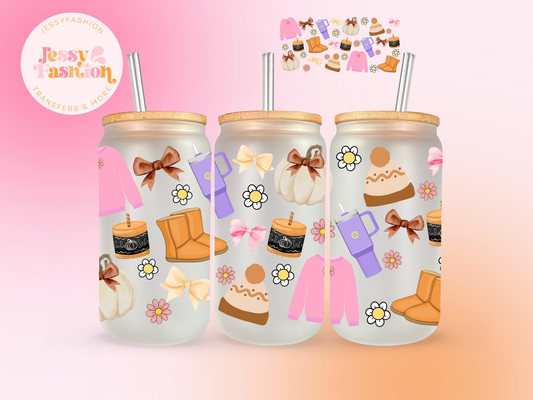 Cozy Girl UV DTF CUP WRAP