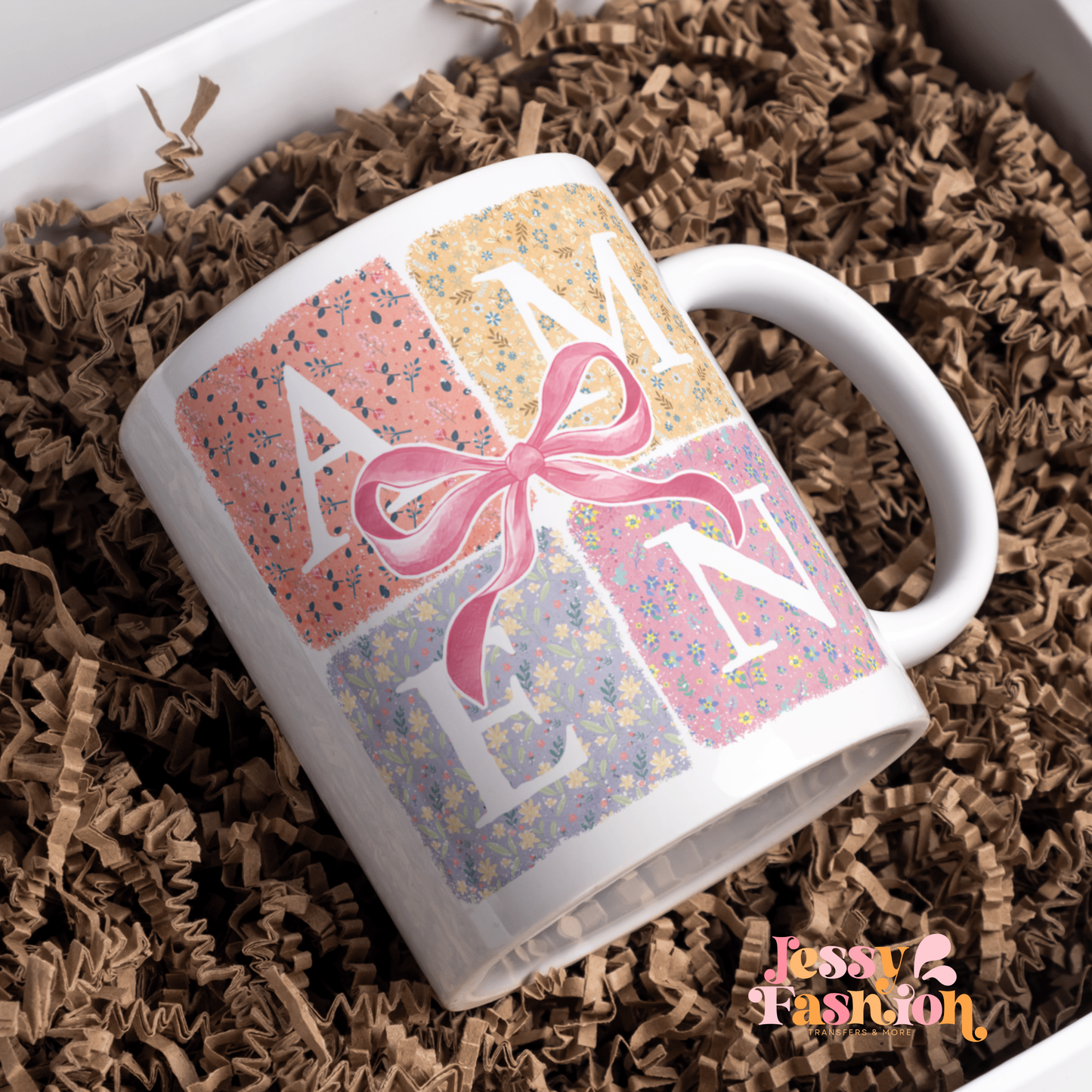 Amen Spring Bow mug 11oz Sublimation transfer