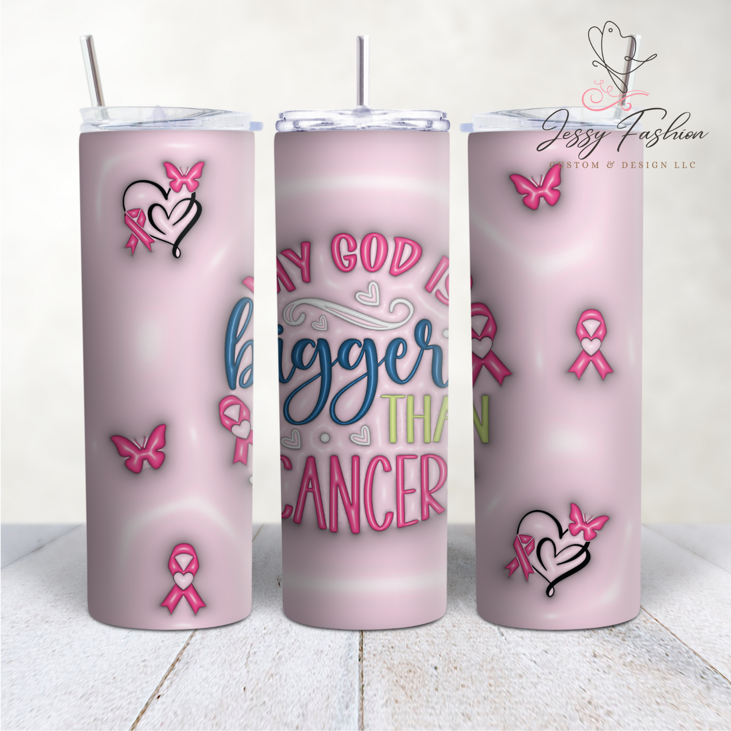 My God bigger than cancer sublimation transfer