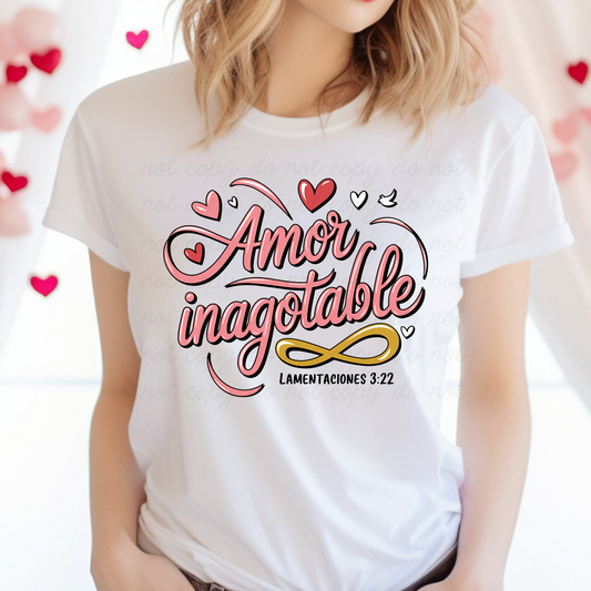 Amor Inagotable Dtf Shirt Transfer