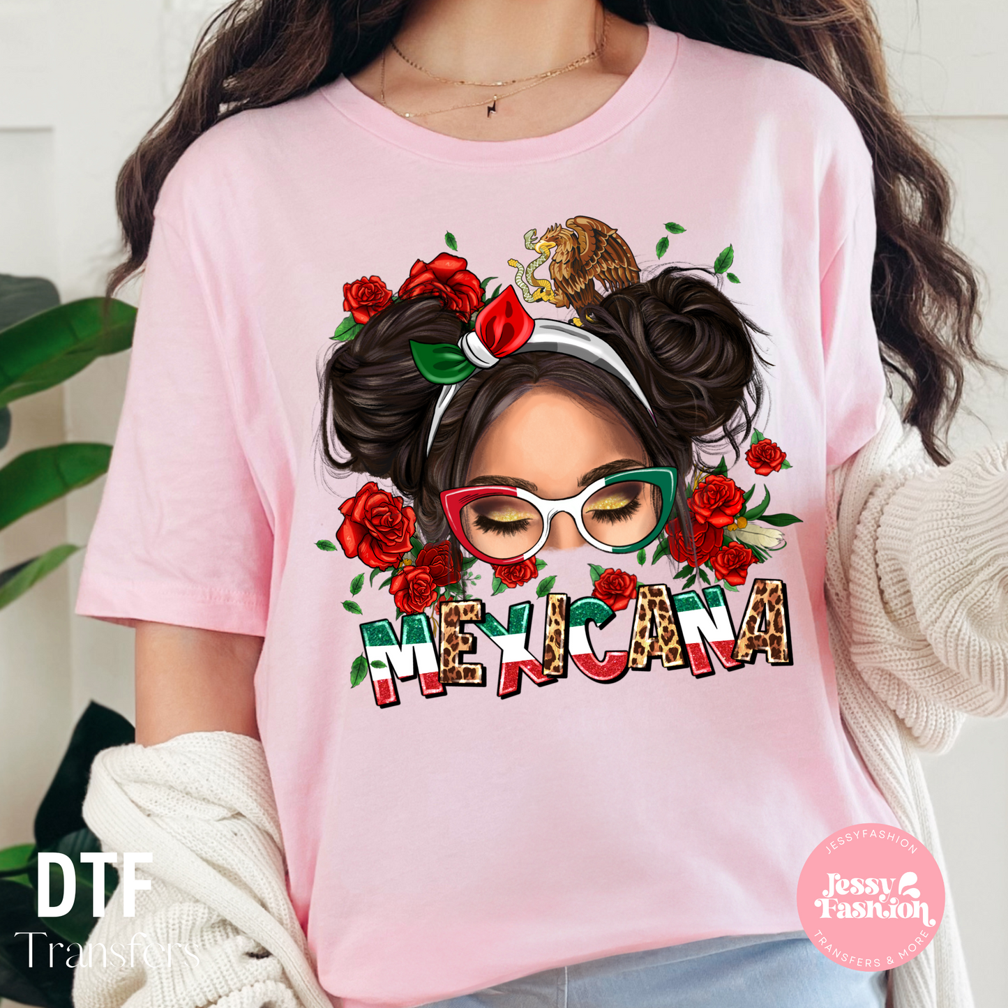 Mexicana dos moñitos DTF Shirt Transfer