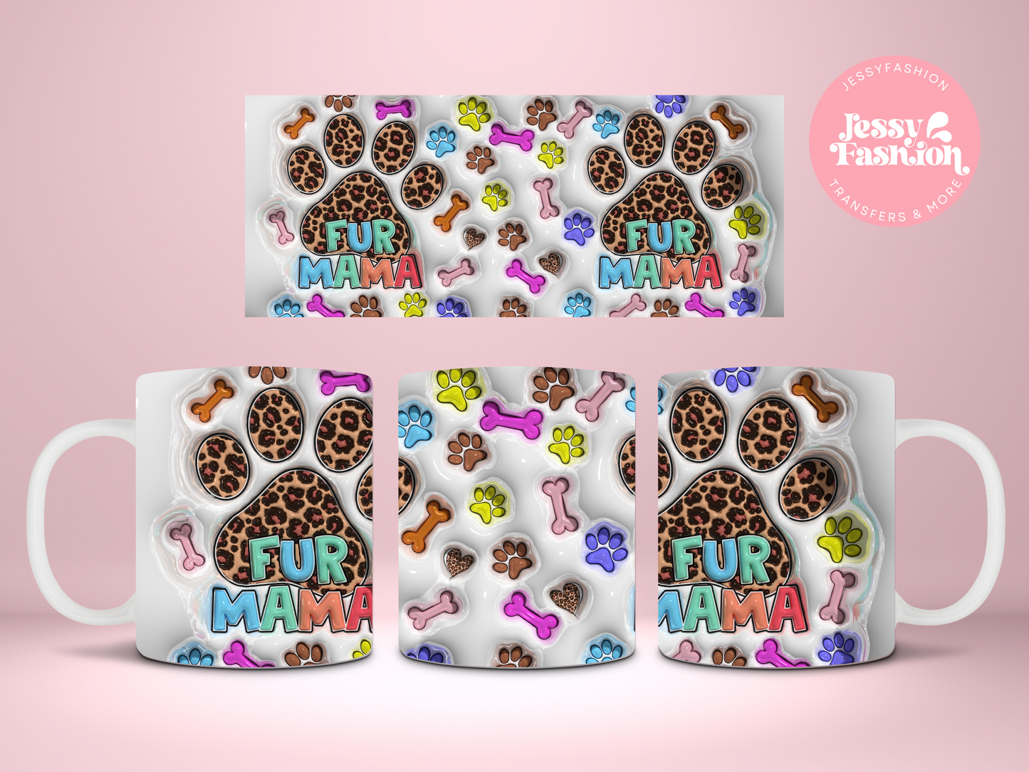 Fur Mama Mug Sublimation transfer